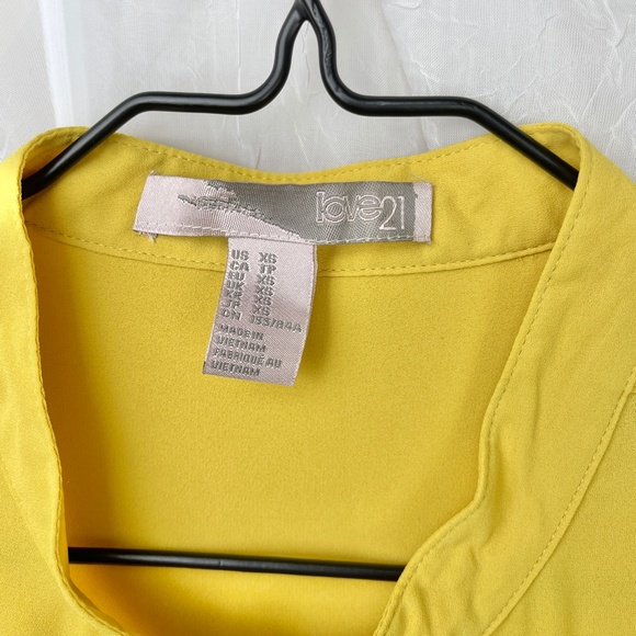 Yellow Tunic Shirt Dress - Picture 4 of 9